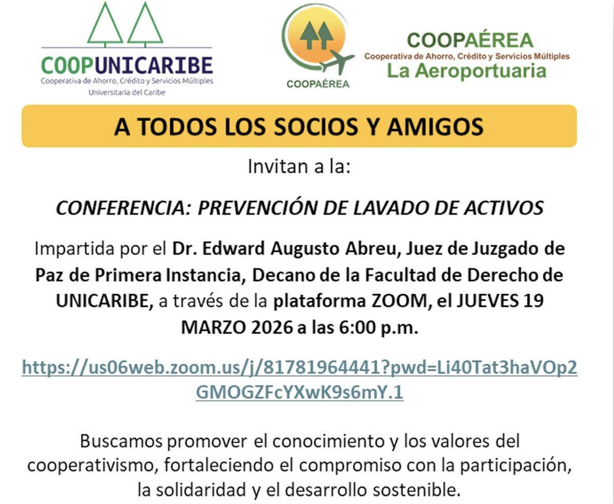 Conferencia sobre Prevención del Lavado de Activos